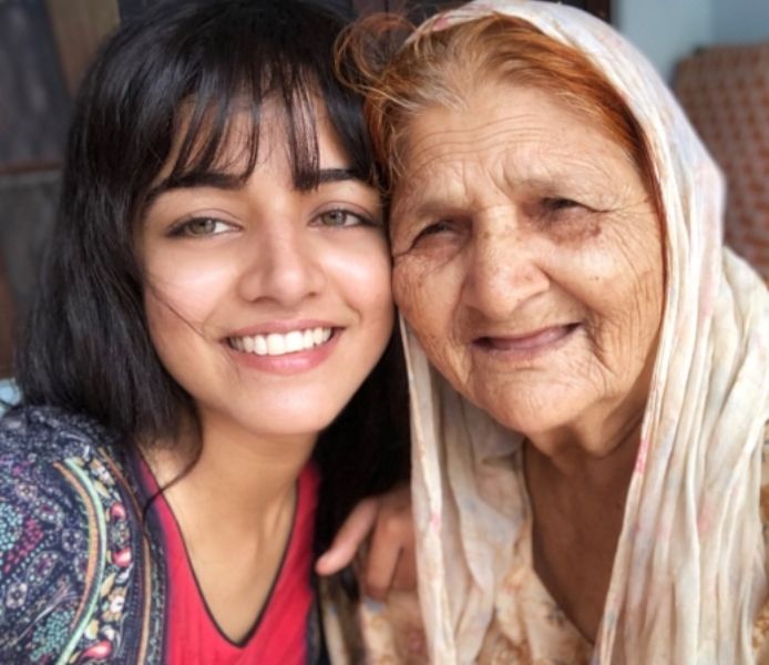 Wamiqa Gabbi with her maternal grandmother