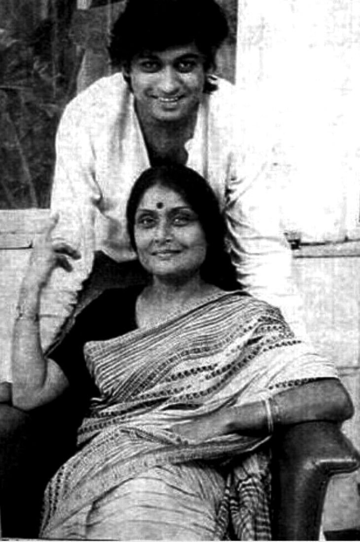 Amit Kumar With Mother Ruma Guha Thakurta