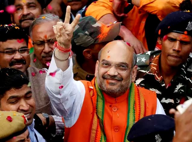 Amit Shah After Winning The 2002 Assembly Elections