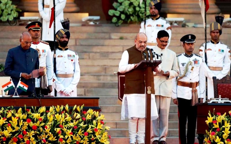 Amit Shah Taking Oath As A Cabinet Minister