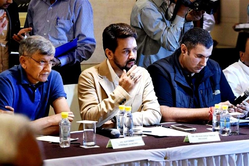 Anurag Thakur Addressing The Media After Stepping Down As BCCI President