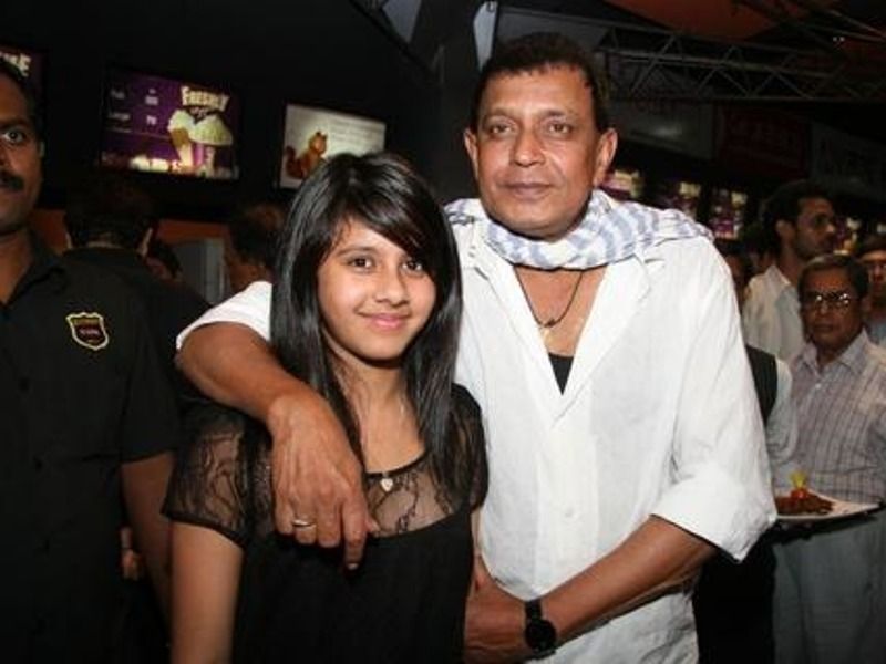 Dishani Chakraborty With Her Father, Mithun