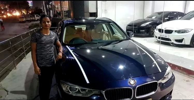 Dutee Chand With Her BMW 5-Series