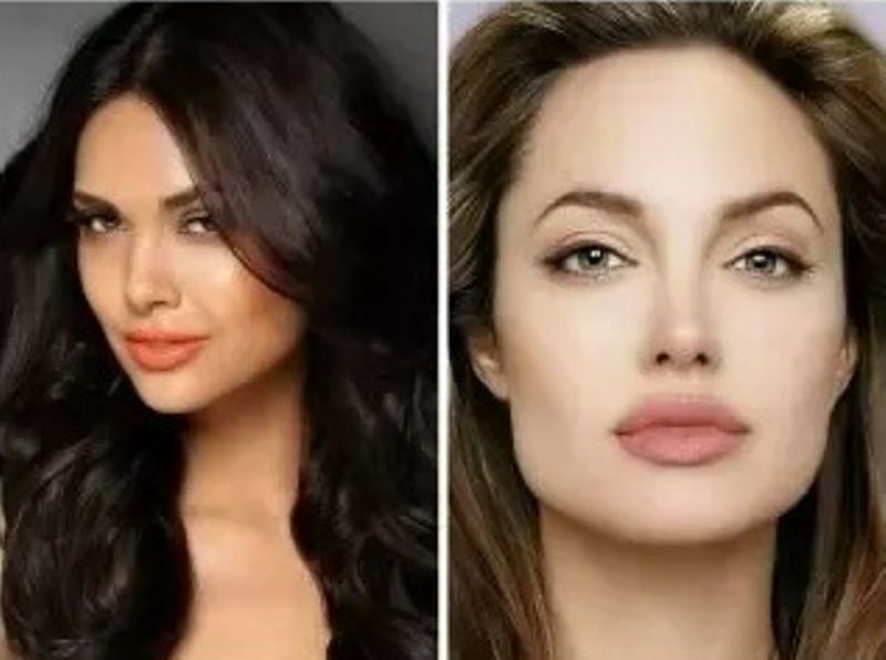 Esha Gupta And Angelina Jolie