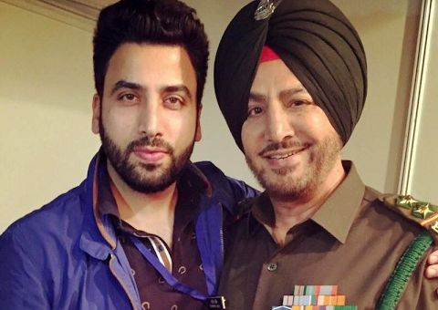 Gurdas Maan with his son