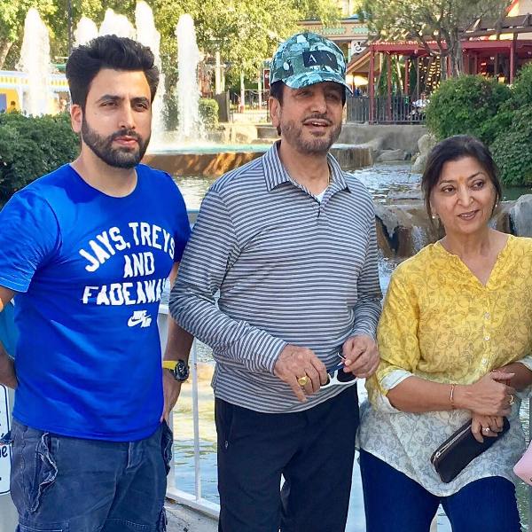 Gurdas maan with his wife and son