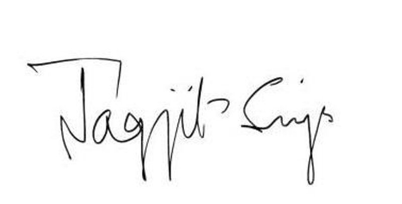 Jagjit Singh's Signature