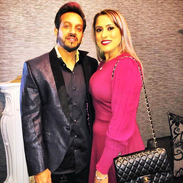 Jazzy B with his wife