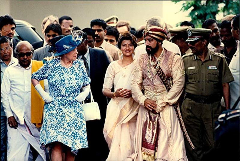 Kamal Haasan With Queen Elizabeth 2 At The Inauguration Ceremony Of Marudhanayagam