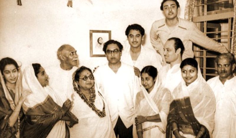 Kishore Kumar With His Family