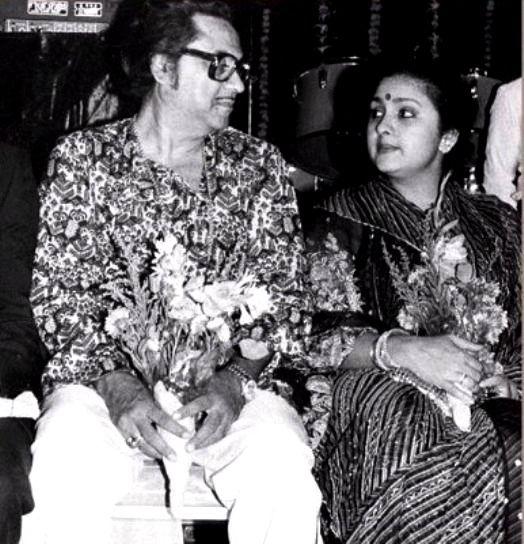 Leena Chandavarkar With Her Second Husband Kishore Kumar