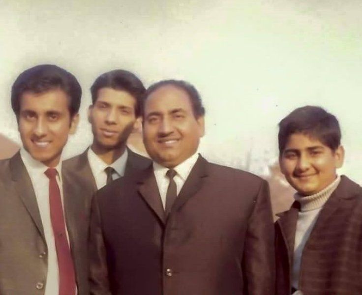 Mohammed Rafi With His Sons