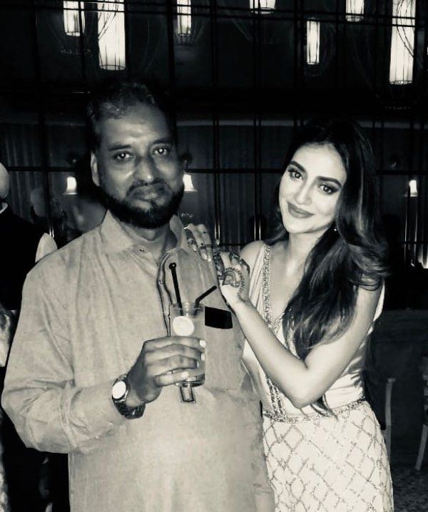 Nusrat Jahan With Her Father