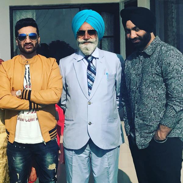 Preet Harpal with his father and brother