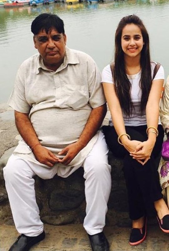 Sunanda Sharma with her father