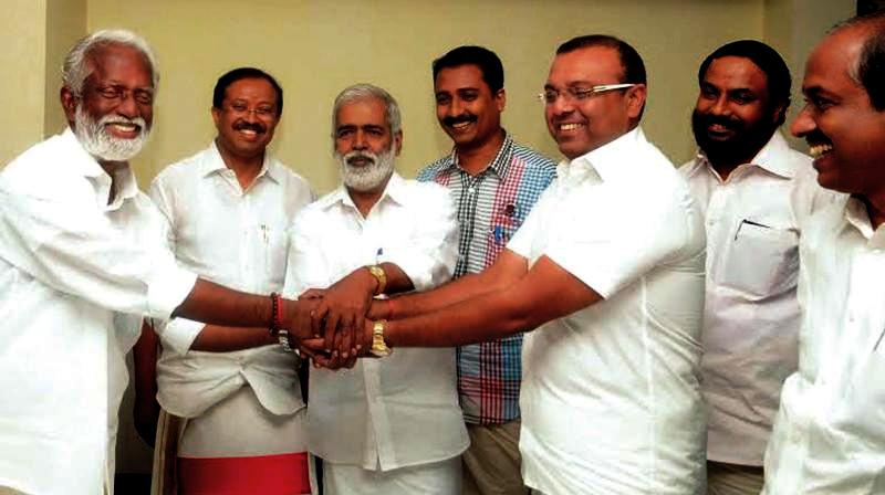Thushar Vellappally Meeting Leaders Of Various Hindu Outfits