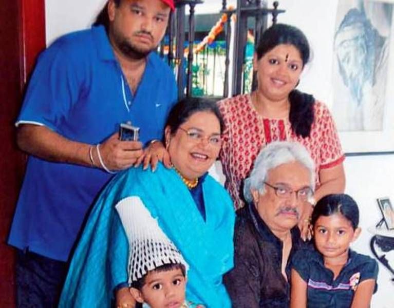 Usha Uthup With Her Family