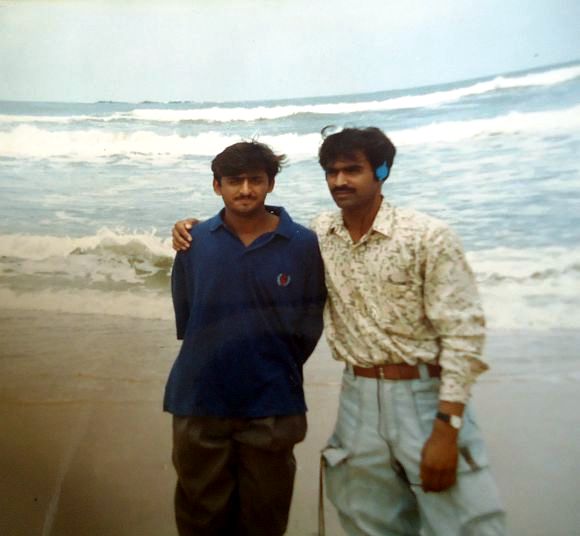 Akhilesh Yadav During His College Days With A Friend