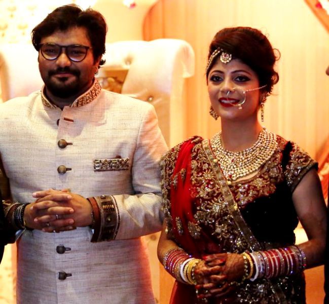 Babul Supriyo With His Second Wife Rachna Sharma