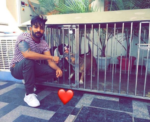 Dilpreet Dhillon with his pets