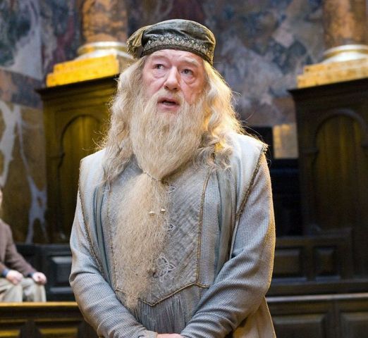 Dumbledore was later portrayed by Michael Gambon