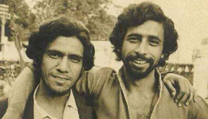 Early picture of Om Puri and Naseeruddin Shah