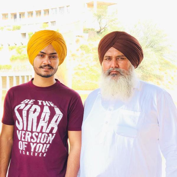 Himmat Sandhu with his father