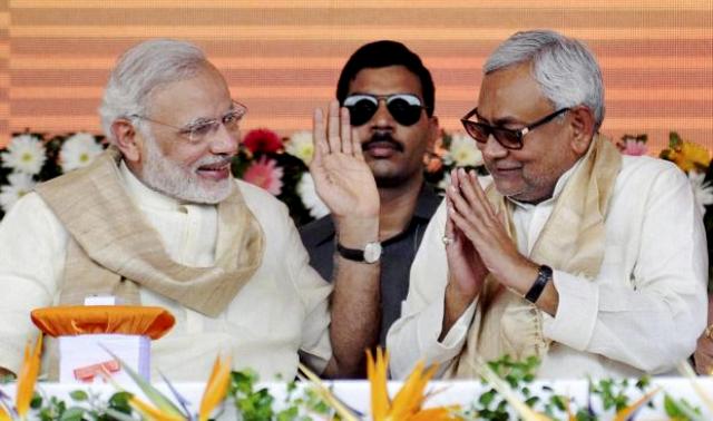 Nitish Kumar With Narendra Modi