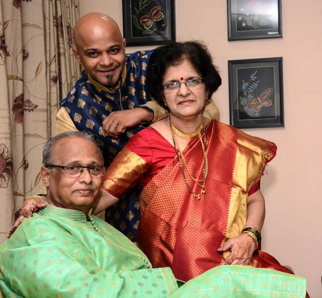 Parag Kanhere With His Parents