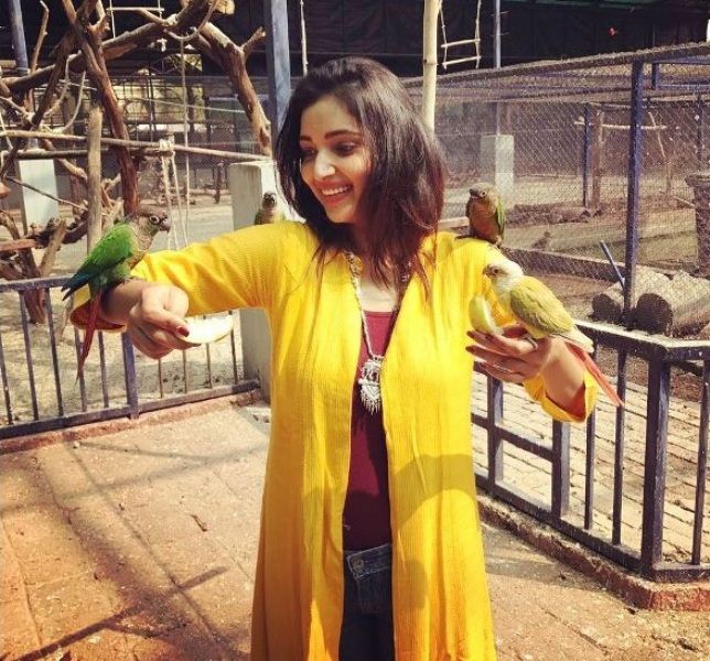 Rupali Bhosale Playing With Birds