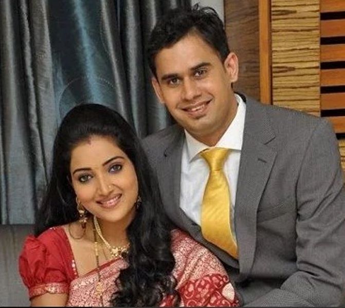 Rupali Bhosale With Her Husband