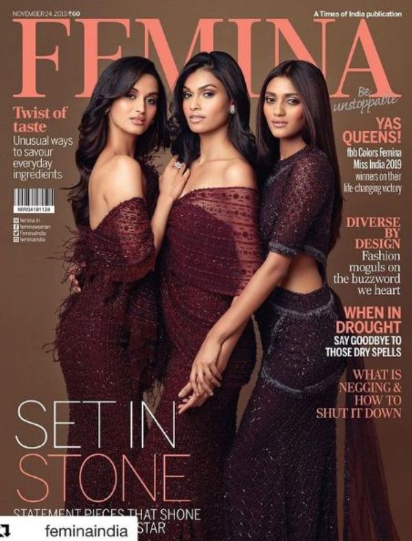 Shreya on the cover of Femina magazine