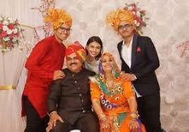 Suman Rao with her parents and siblings