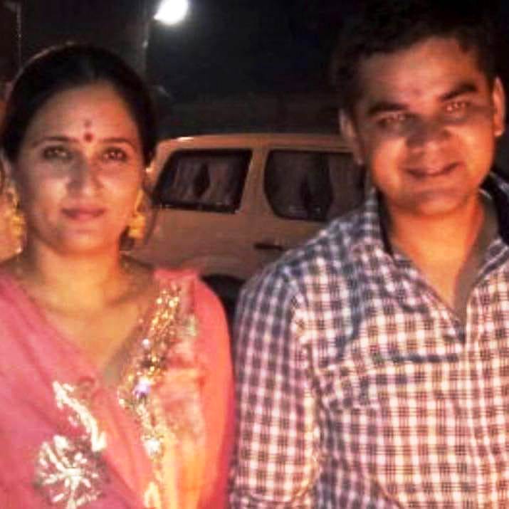 Ajay Pal Sharma With His Wife Aditi Sharma