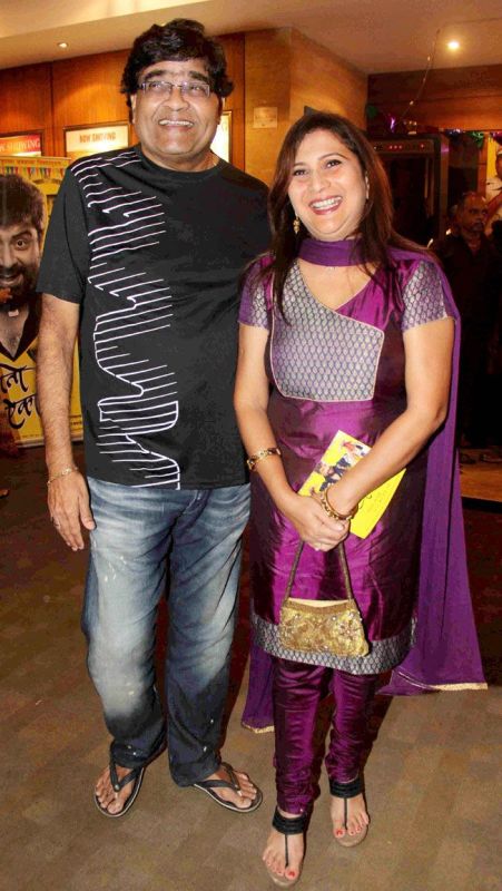Nivedita Joshi Saraf with Ashok Saraf