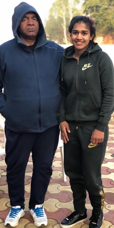 Babita Phogat with her father
