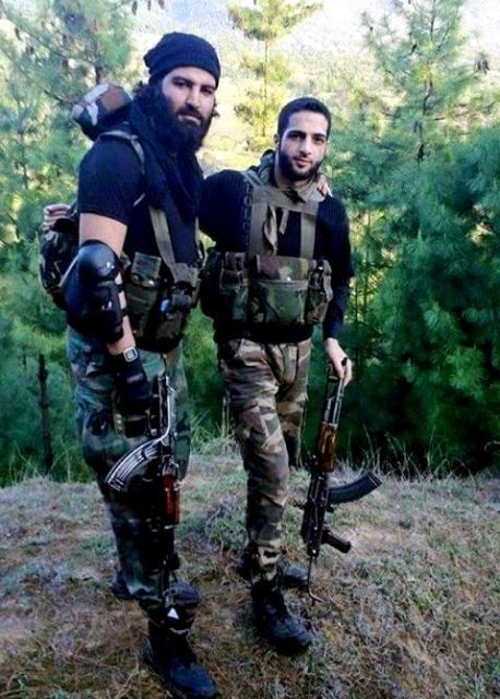 Burhan Wani With A Member Of The Hizb-ul-Mujahideen