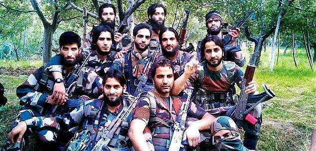 Burhan Wani With Other Militants