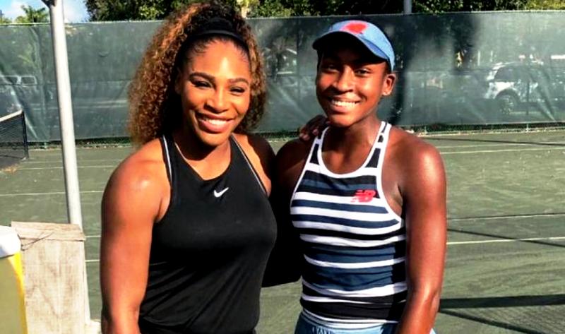 Cori Gauff With Serena Williams