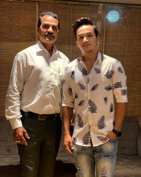 Faisal Khan with his father