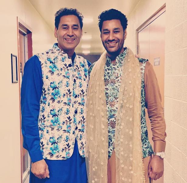 Harbhajan Mann with his brother Gursevak Mann