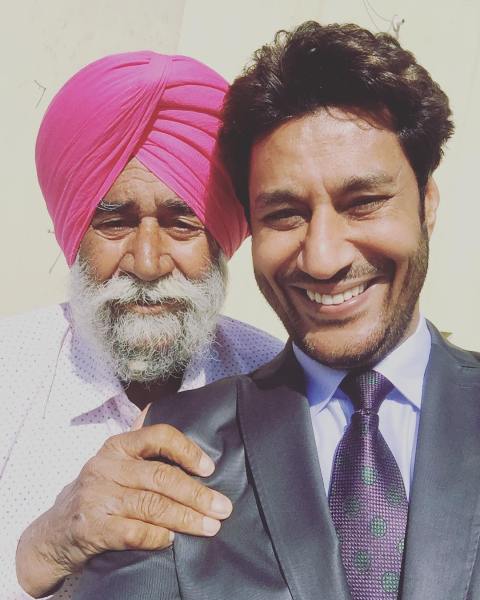 Harbhajan Mann with his father
