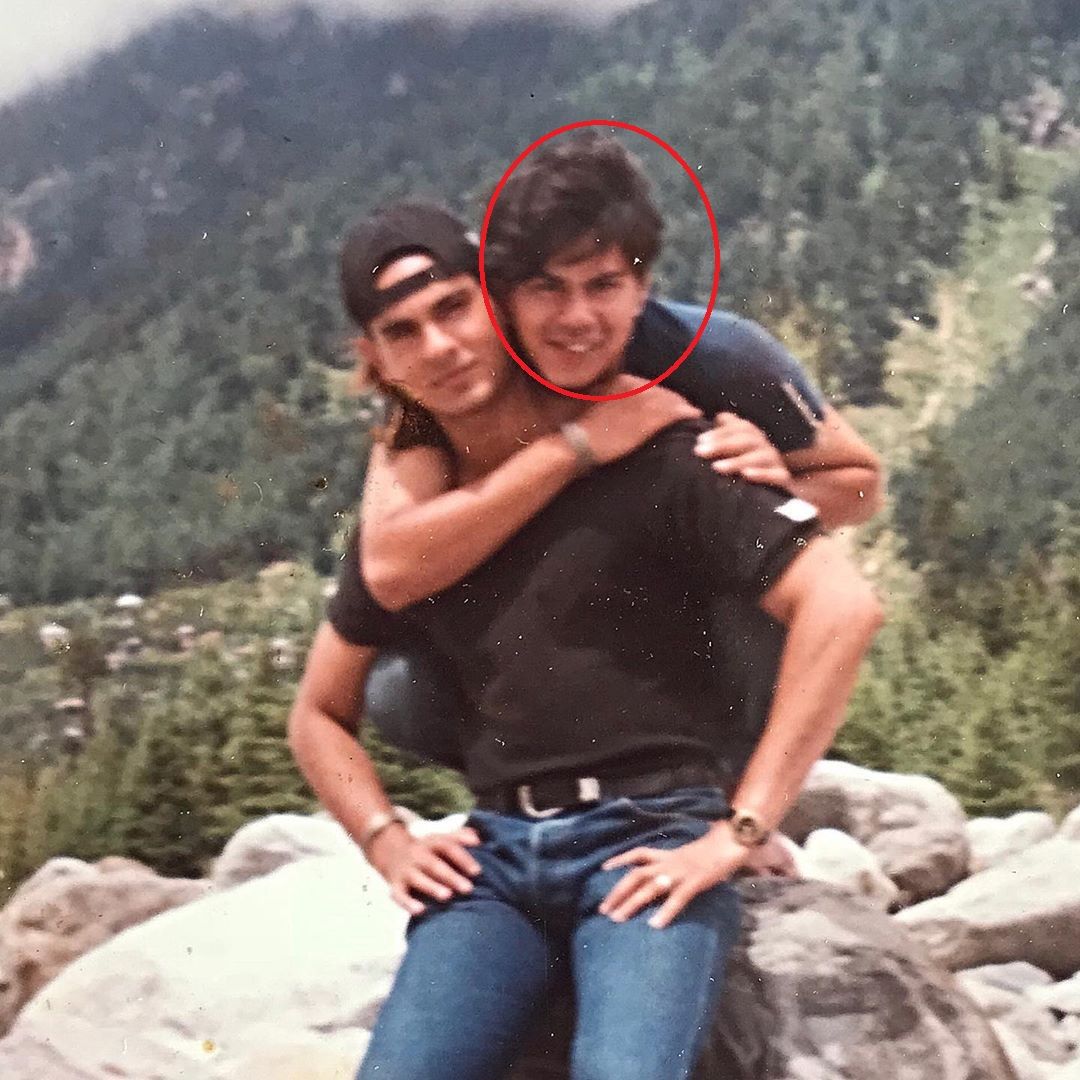 Keith Sequeira (encircled) with his brother