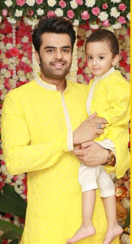 Manish Paul with his son