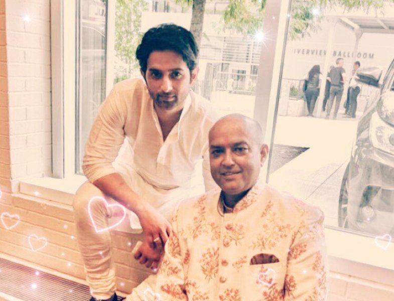 Mudit Nayar With His Father
