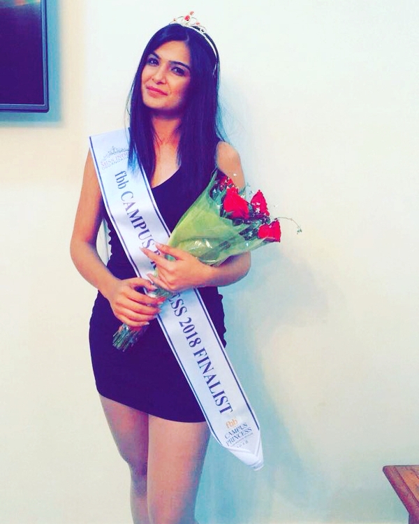 Muskaan Kataria as the finalist of FBB Campus Princess 2018