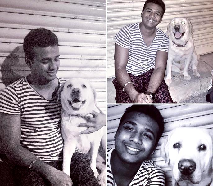 Rahul Sipligunj With His Pet Dog Buddy