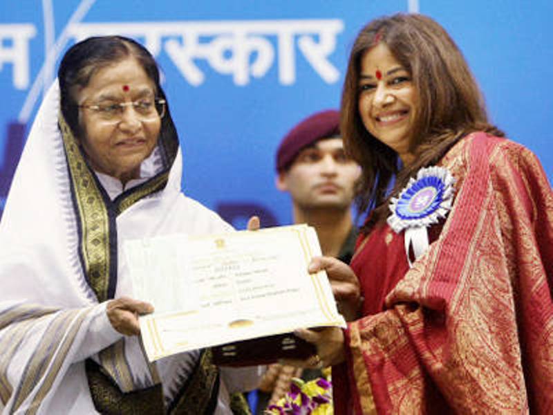 Rekha Bhardwaj Receiving Her National Award