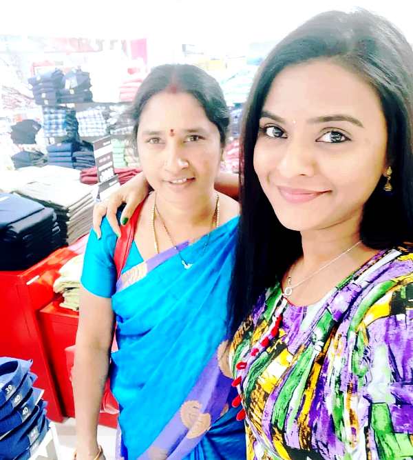 Rohini Noni With Her Mother