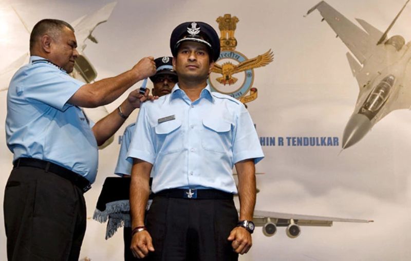 Sachin Tendulkar As Group Captain of The Indian Air Force